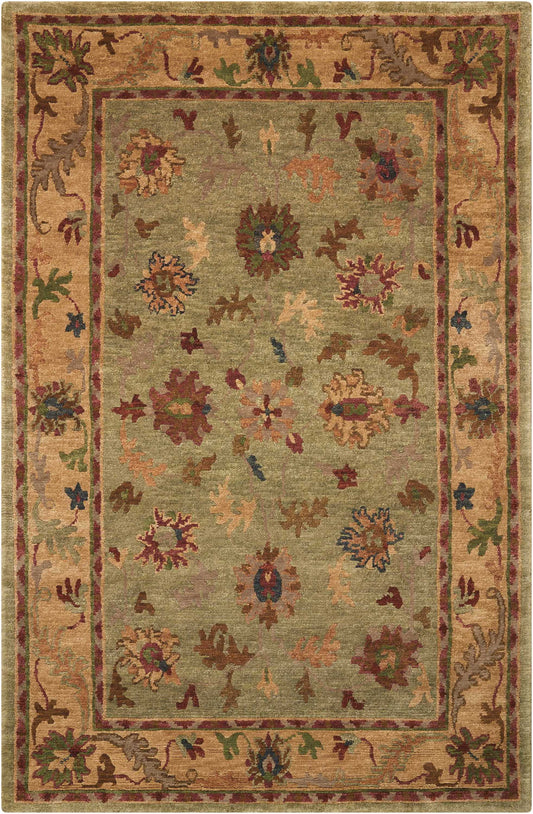 Nourison Tahoe 8'6" x 11'6" Green Traditional Indoor Rug