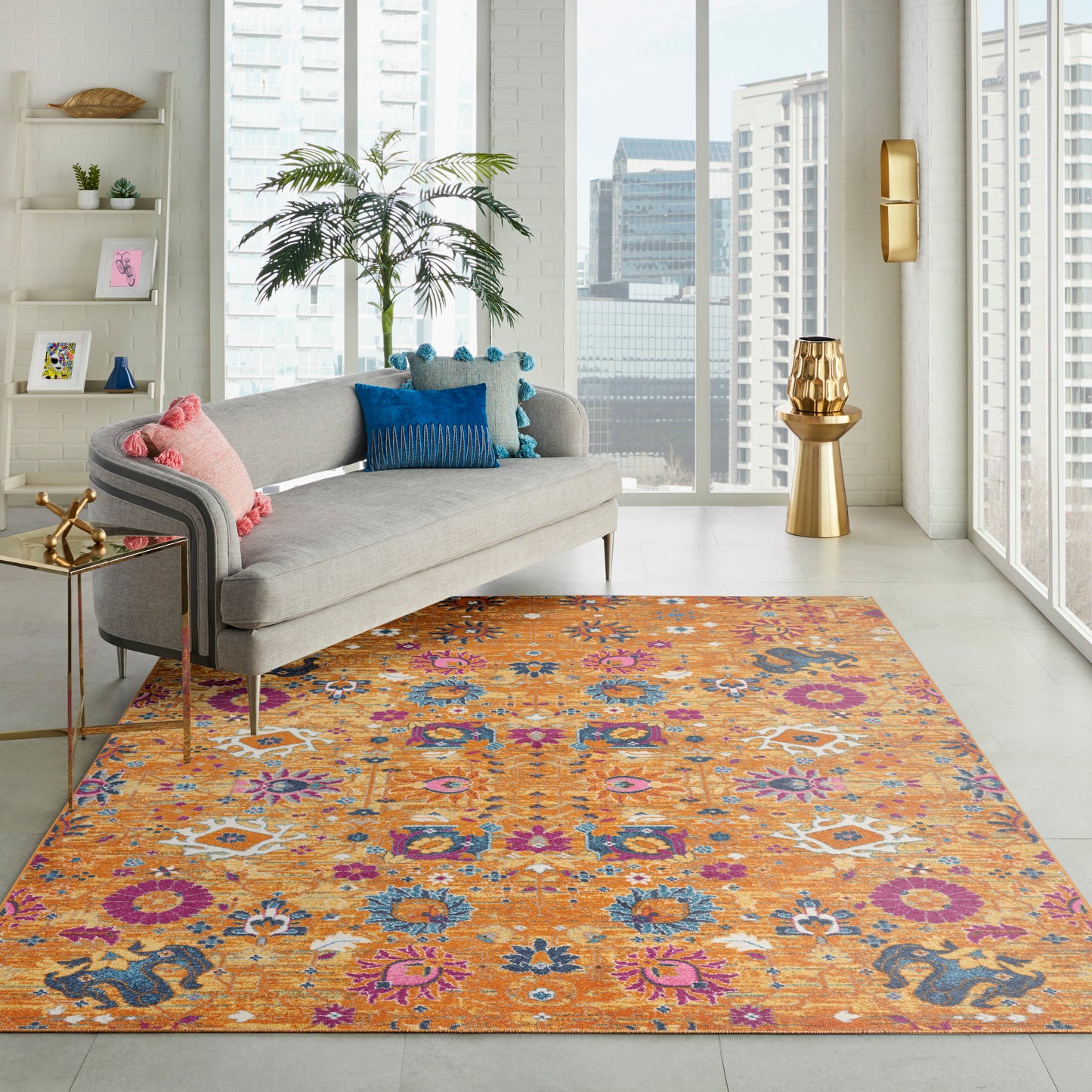 Nourison Passion 9' x 12' Sunburst Bohemian Indoor Rug