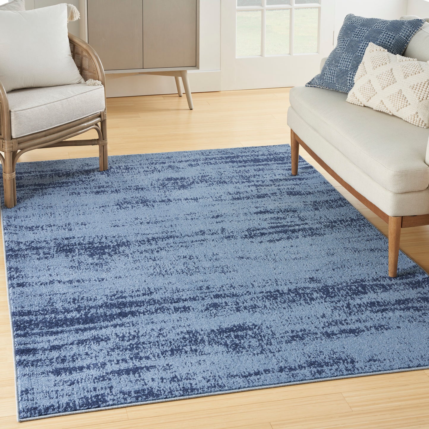 Nourison Nourison Essentials 6' x 9' Denim Modern Rug