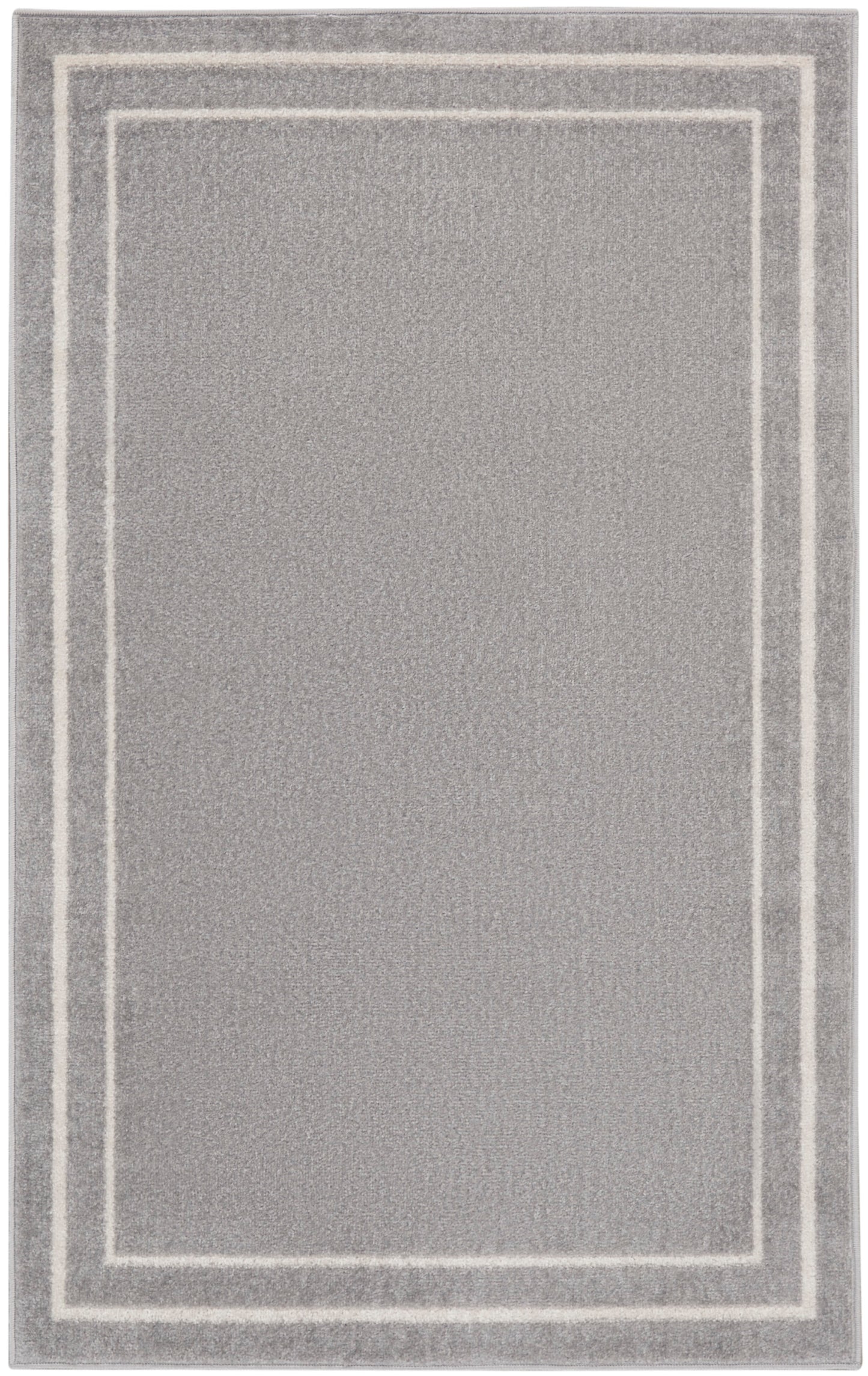 Nourison Nourison Essentials 2' x 4' Grey/Ivory Contemporary Rug