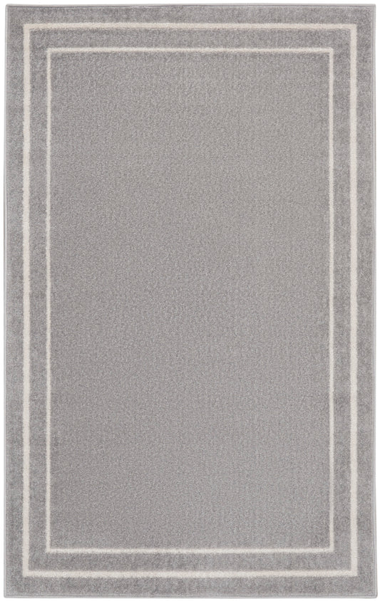 Nourison Nourison Essentials 2' x 4' Grey/Ivory Contemporary Rug