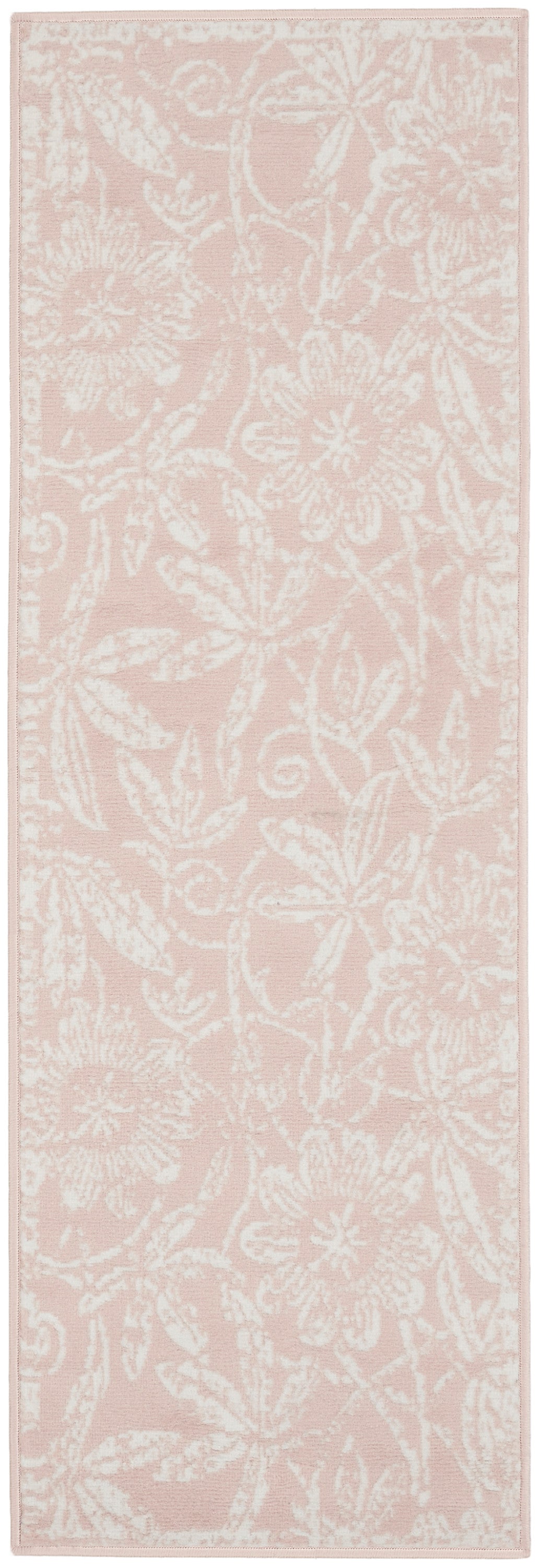 Nourison Whimsicle 2' x 6' Pink Farmhouse Indoor Rug