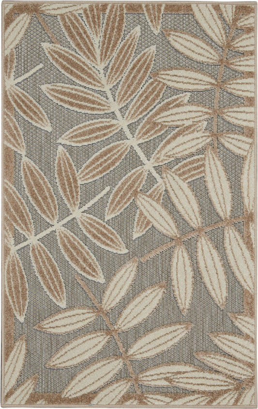 Nourison Aloha 2'8" x 4' Natural Tropical Rug