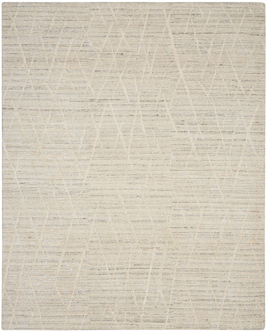 Nourison Ocean 7'9" x 9'9" Pearl Modern Indoor Rug