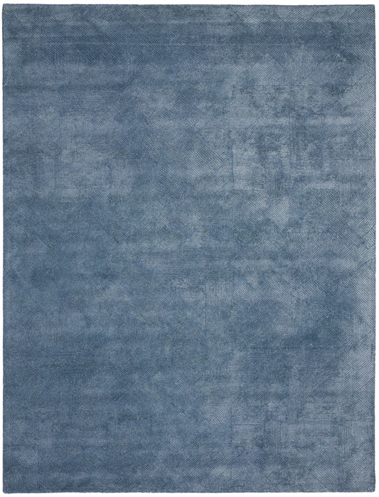 Michael Amini Ma30 Star 7'9" x 9'9" Blue Modern Indoor Rug