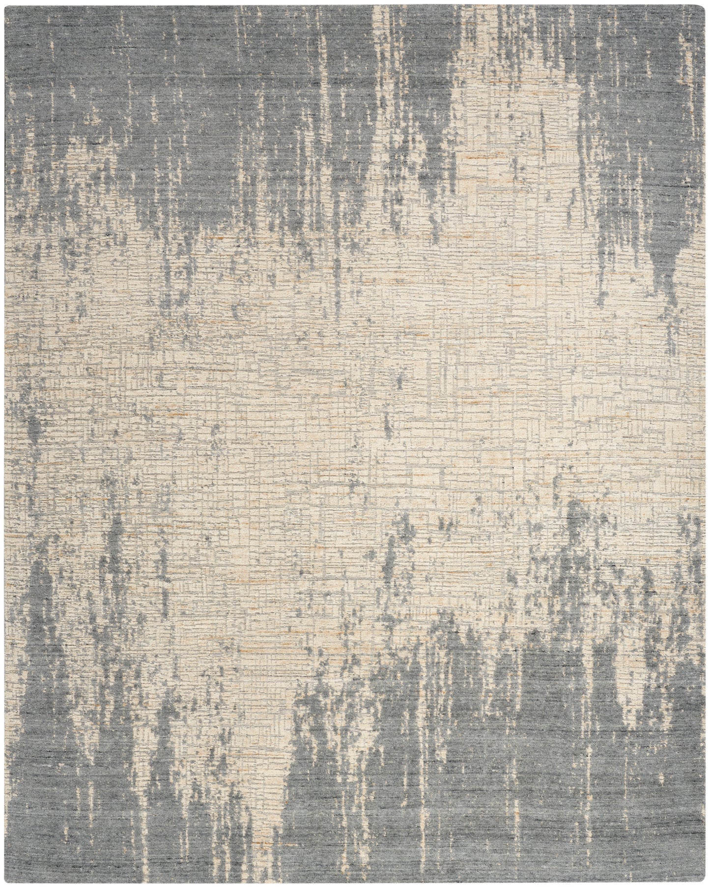 Nourison Harmony 9'9" x 13'9" Slate Beige Modern Indoor Rug