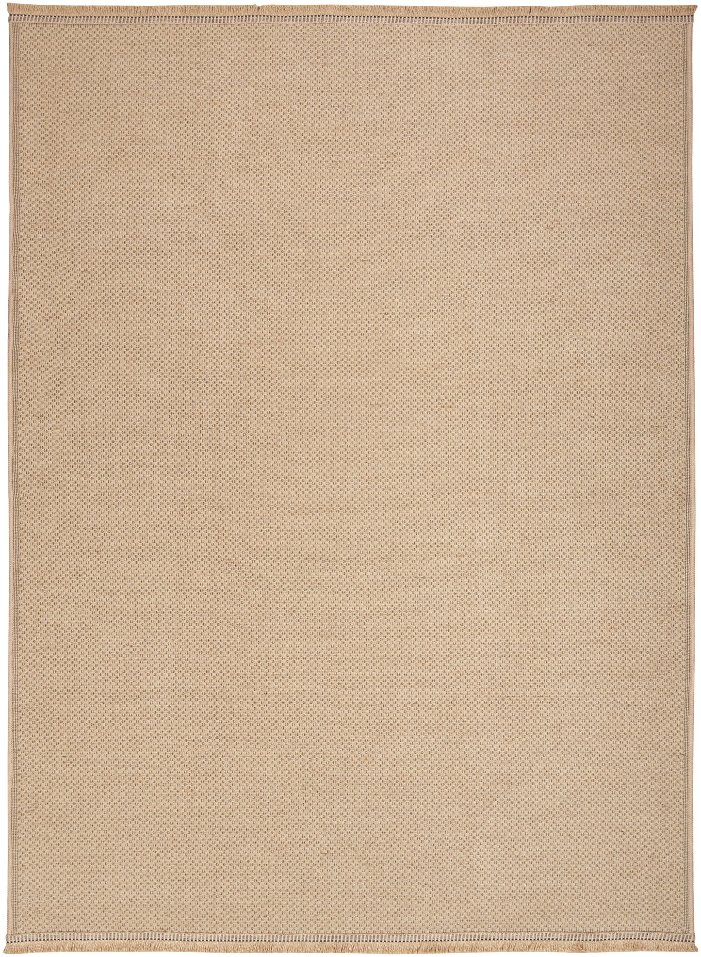 Nourison Washable Jute 5'3" x 7'3" Natural Modern Indoor Rug