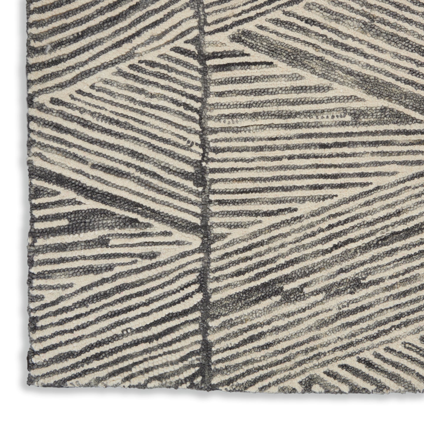 Nourison Colorado 3'9" x 5'9" Grey White Modern Indoor Rug