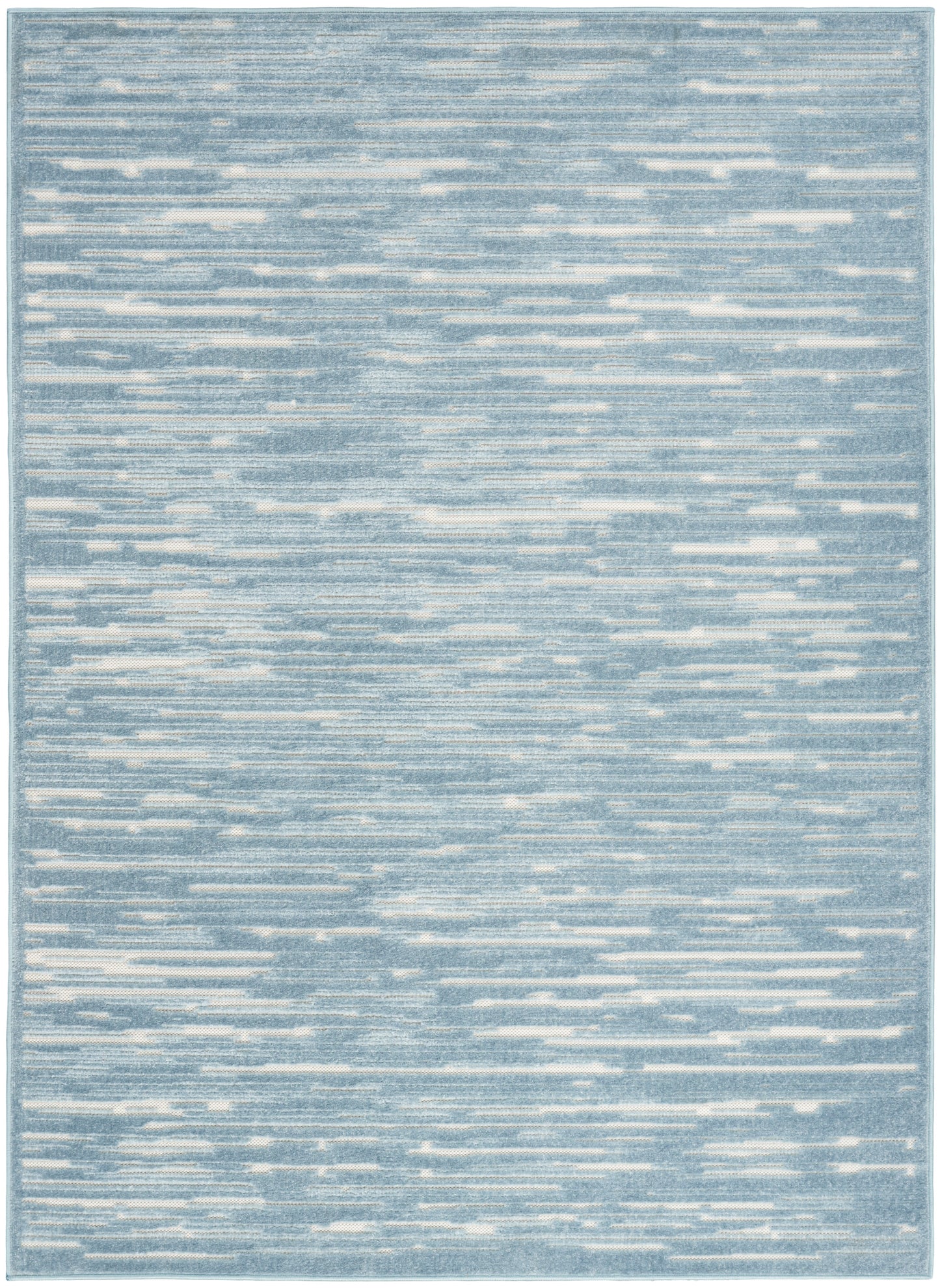 Nourison Care Free 6'7" x 9'2" Blue Modern Indoor Rug