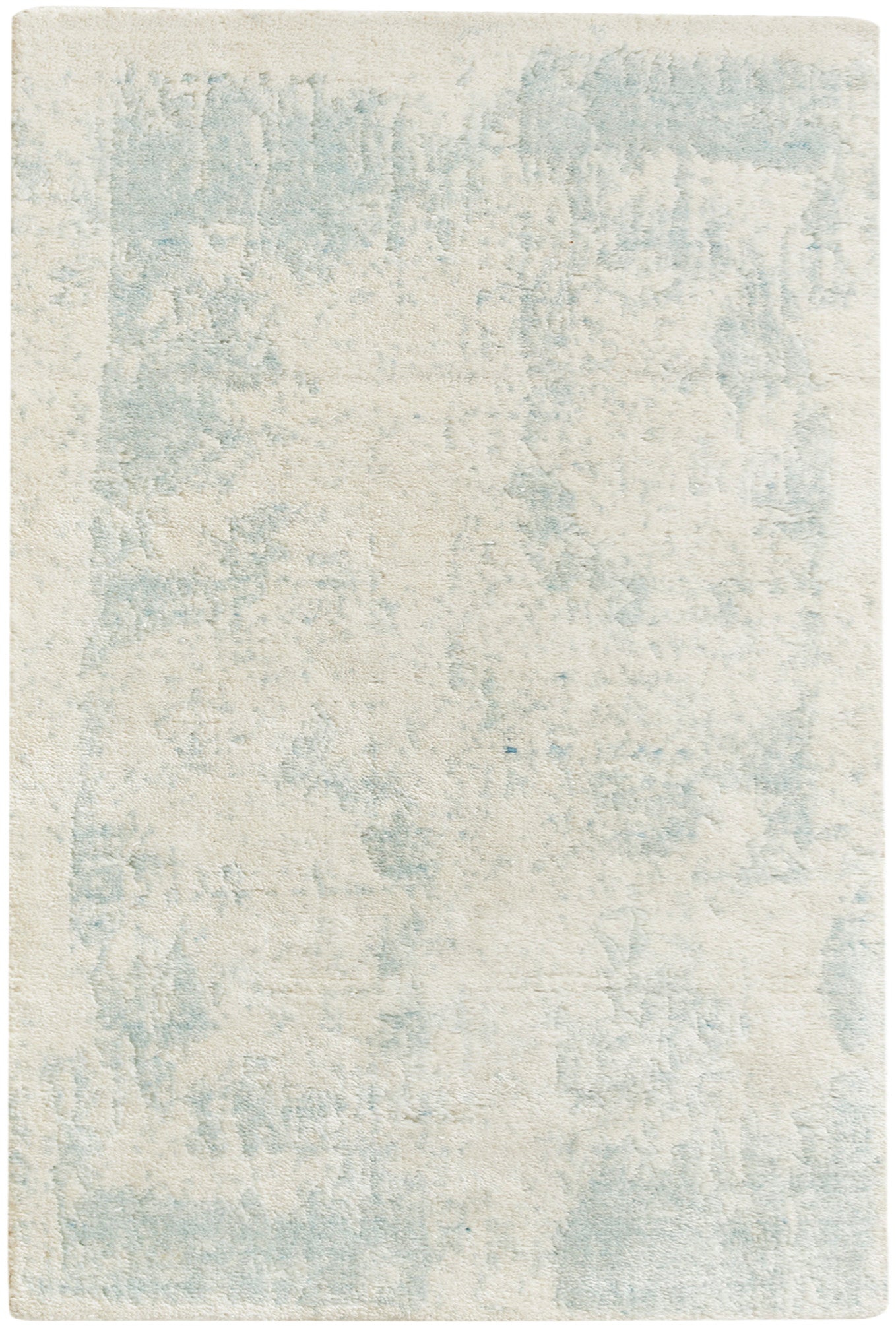 Nourison Harmony 2' x 3' Ivory Aqua Modern Indoor Rug