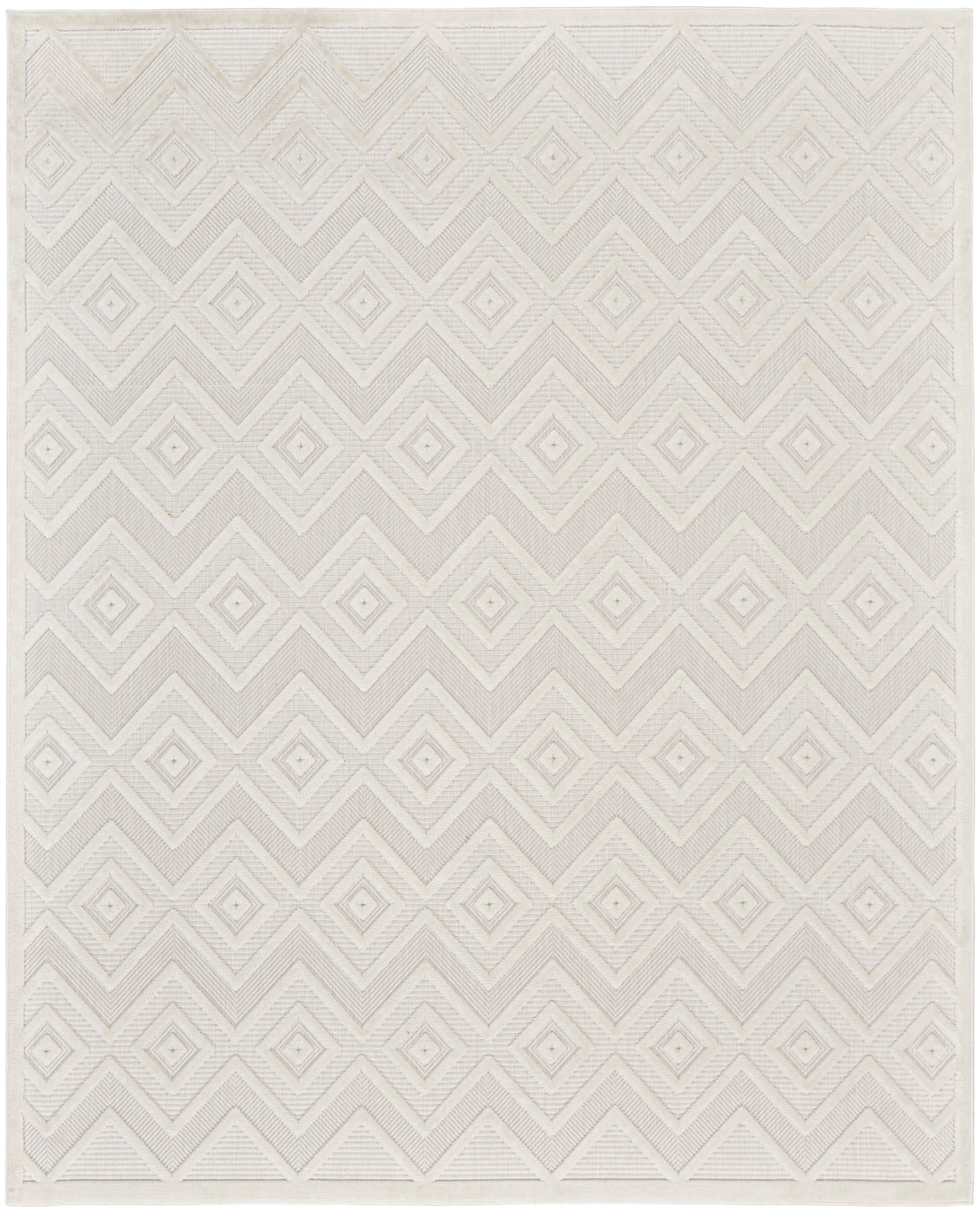 Nourison Versatile 12' x 15' Ivory White Modern Rug