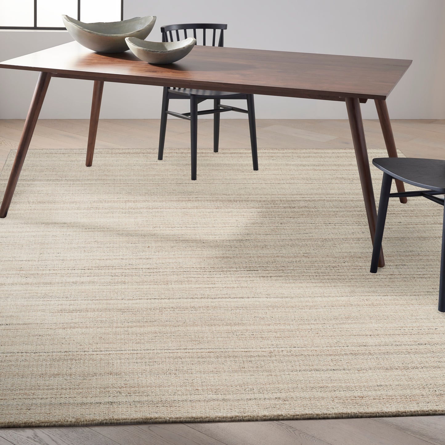 Calvin Klein CK040 Abrash 8'6" x 11'6" Ivory Grey Modern Indoor Rug