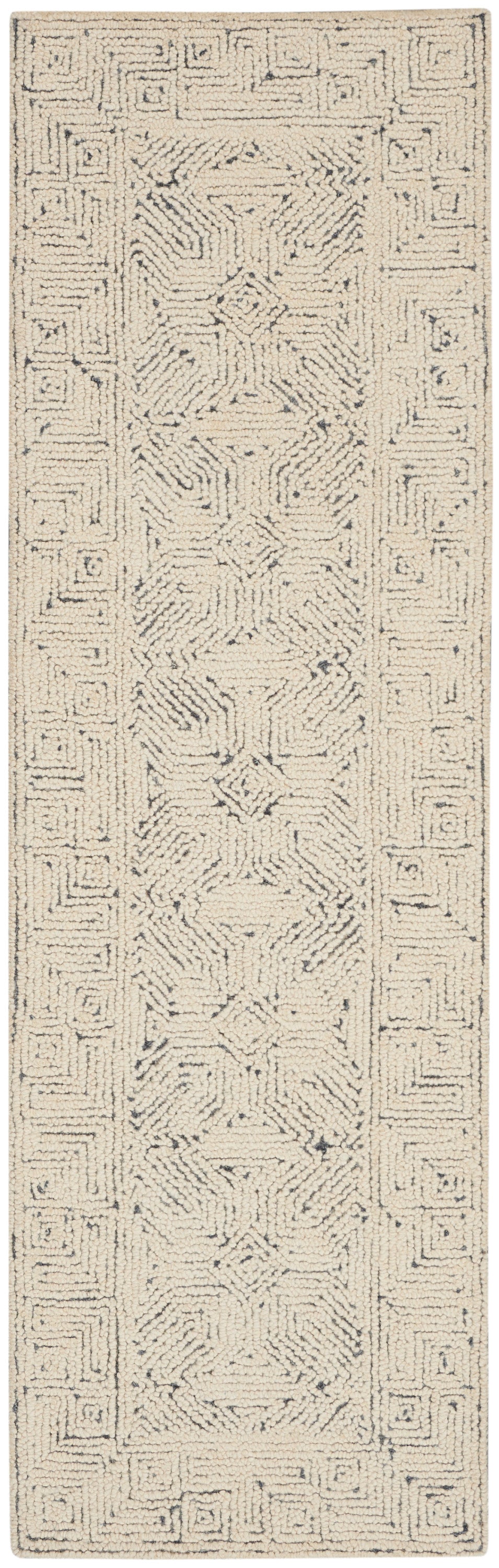 Nourison Colorado 2'3" x 7'6" Ivory Navy Modern Indoor Rug