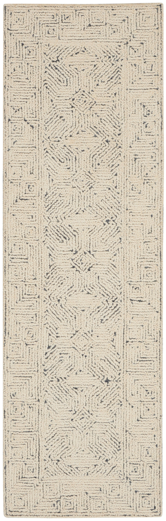 Nourison Colorado 2'3" x 7'6" Ivory Navy Modern Indoor Rug