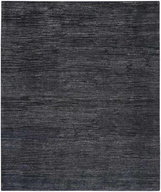 Nourison Ocean 7'9" x 9'9" Onyx Modern Indoor Rug