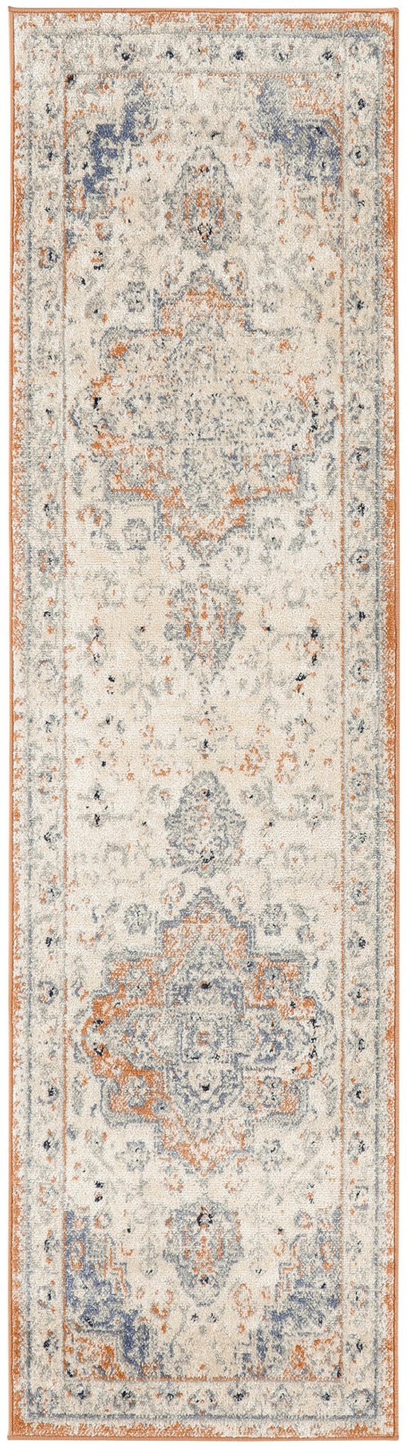 Nourison Nourison Essentials Persian 2'2" x 7'6" Beige Blue Vintage Rug