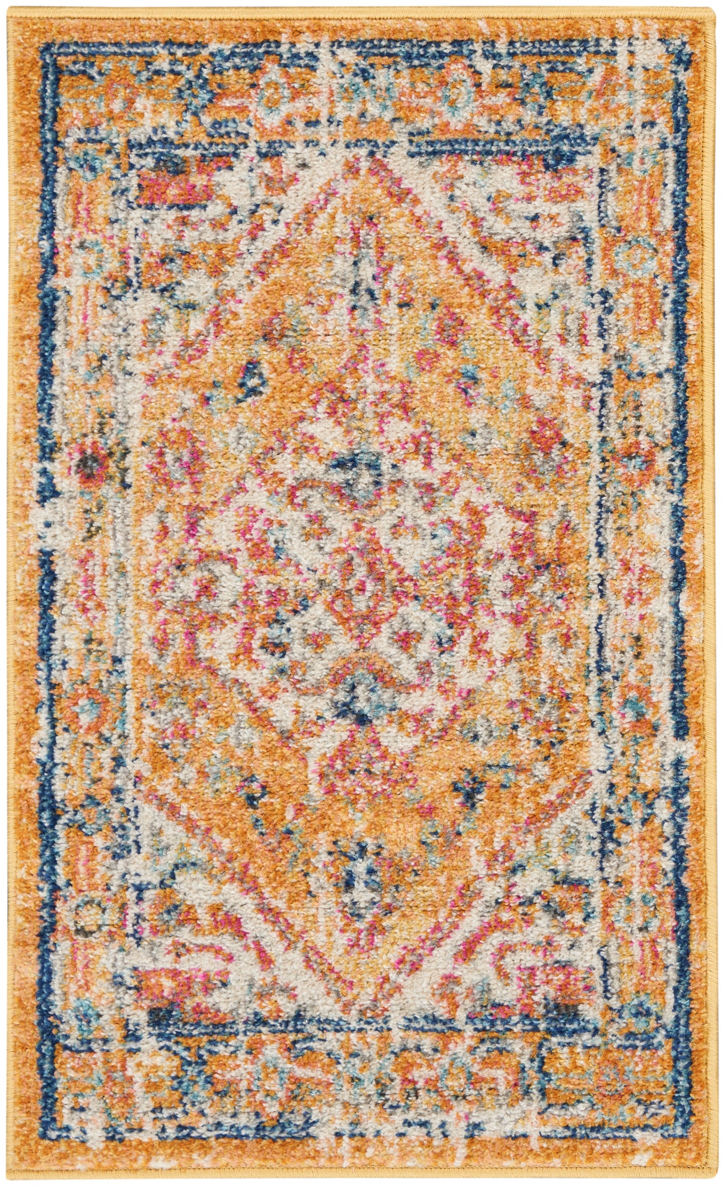 Nourison Passion 1'10" x 2'10" Ivory Yellow Bohemian Indoor Rug