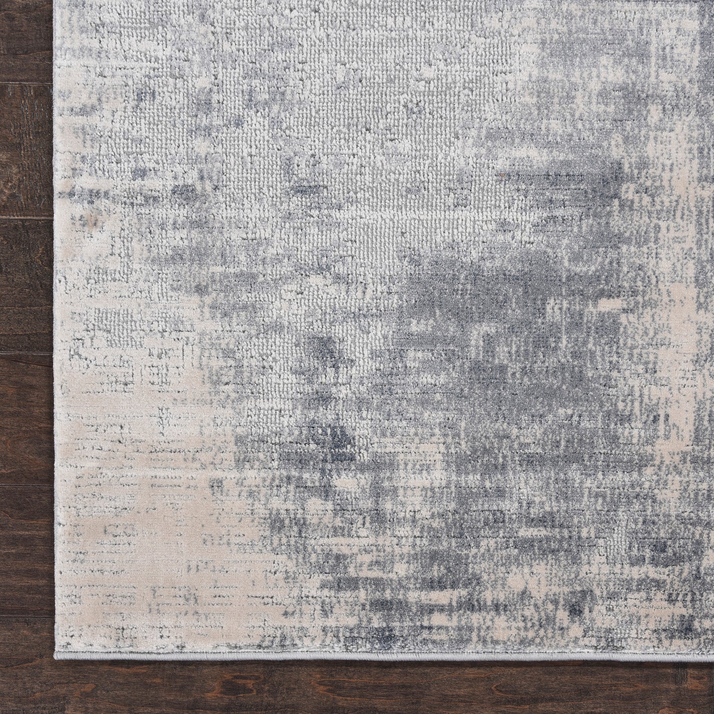 Nourison Rustic Textures 7'10" x 10'6" Blue Ivory Modern Indoor Rug