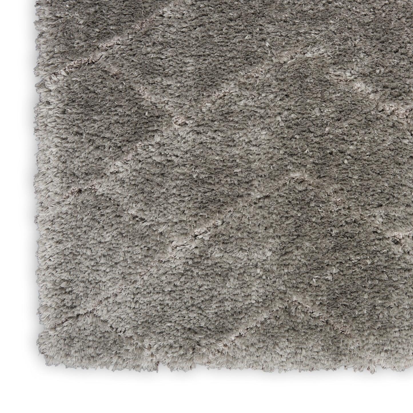 Nourison Dreamy Shag 5'3" x 7'3" Grey Shag Indoor Rug