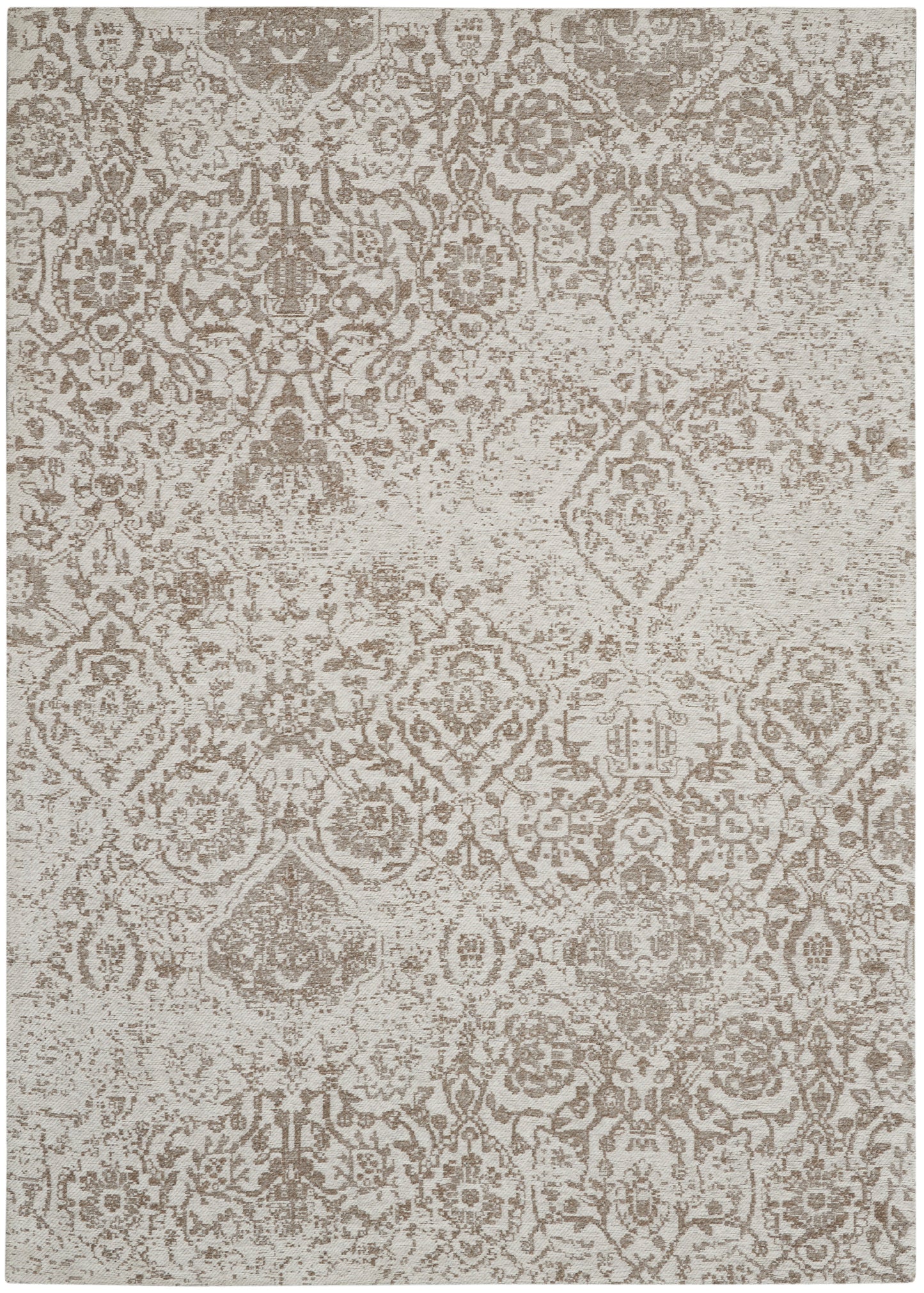 Nourison Damask 3'6" x 5'6" Ivory Farmhouse Indoor Rug