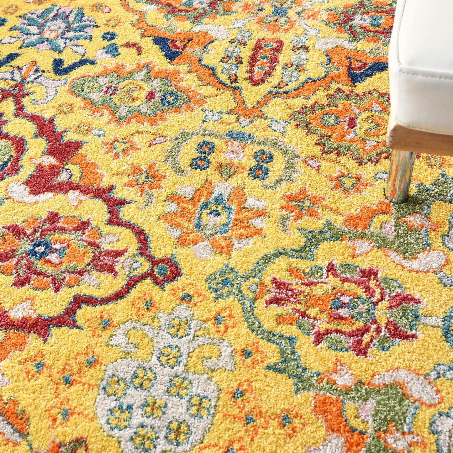 Nourison Allur 9' x 12' Yellow Multicolor Bohemian Indoor Rug