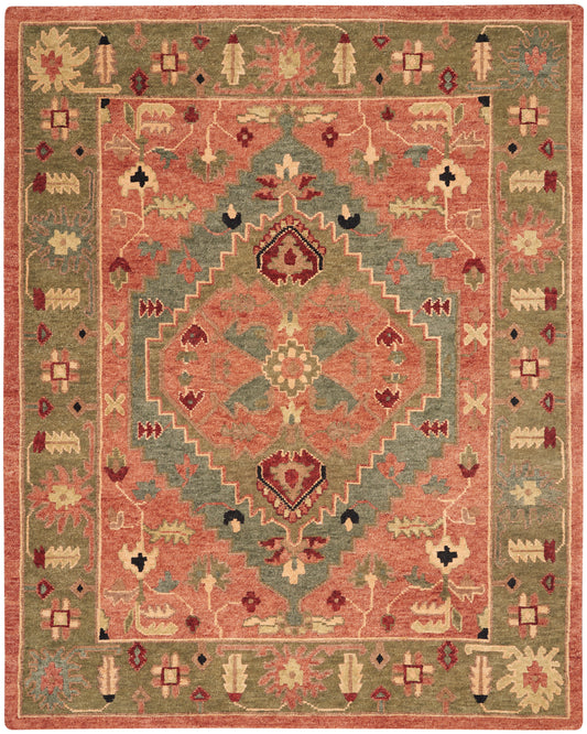 Nourison Tahoe 7'9" x 9'9" Rust Traditional Indoor Rug