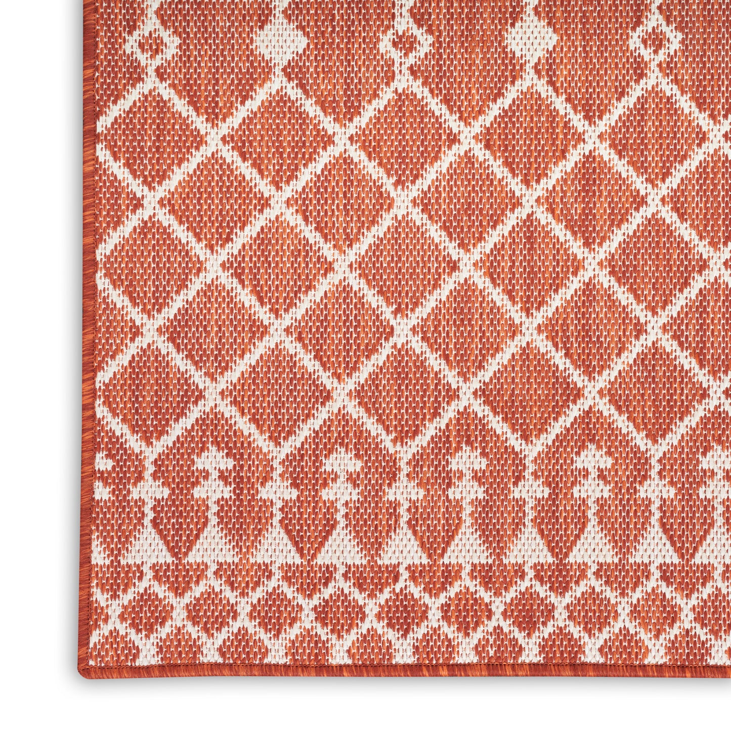 Nourison Positano 9' x 12' Terracotta Modern Rug