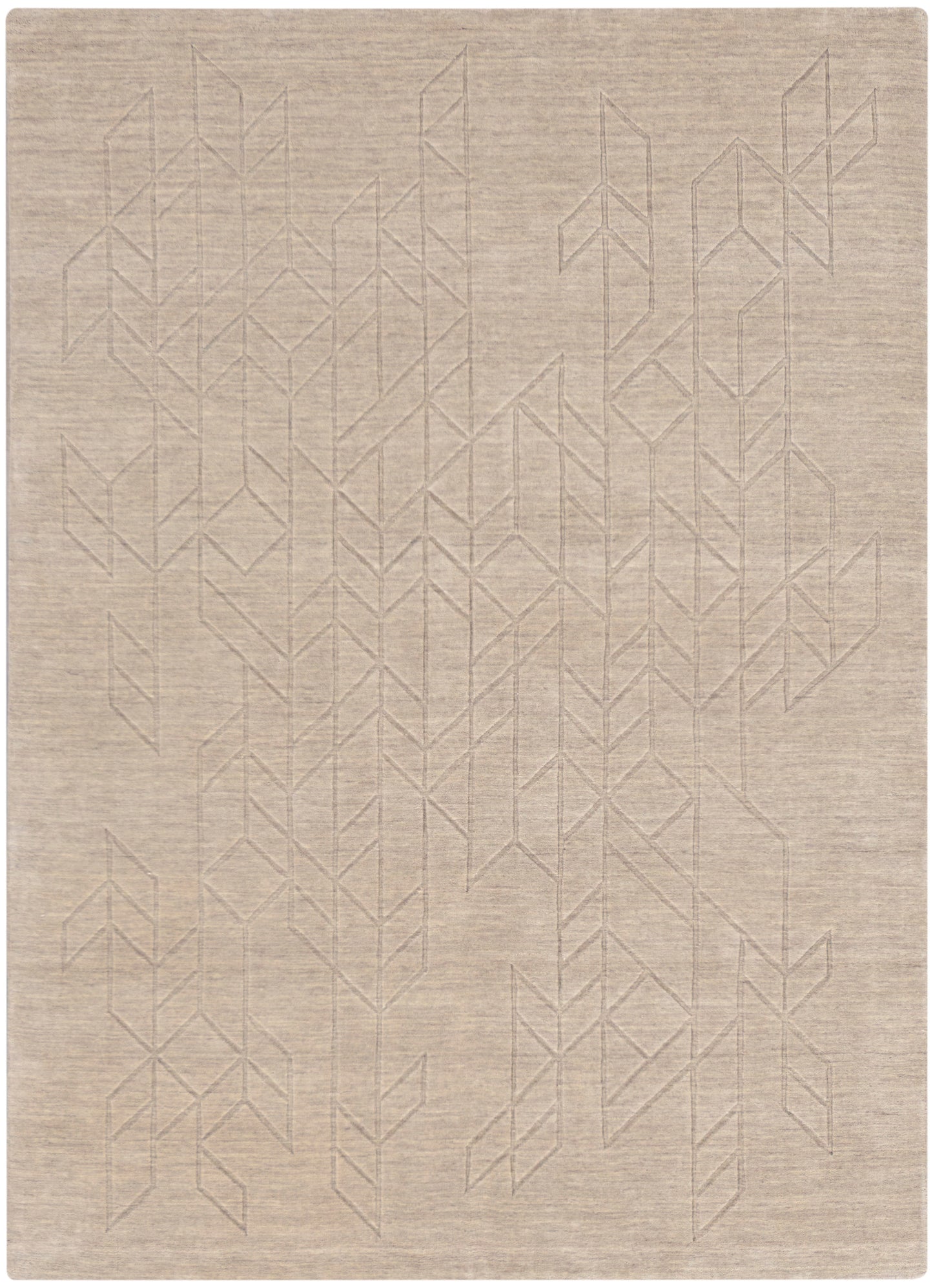 Nourison Alessia 5'3" x 7'5" Beige Modern Indoor Rug