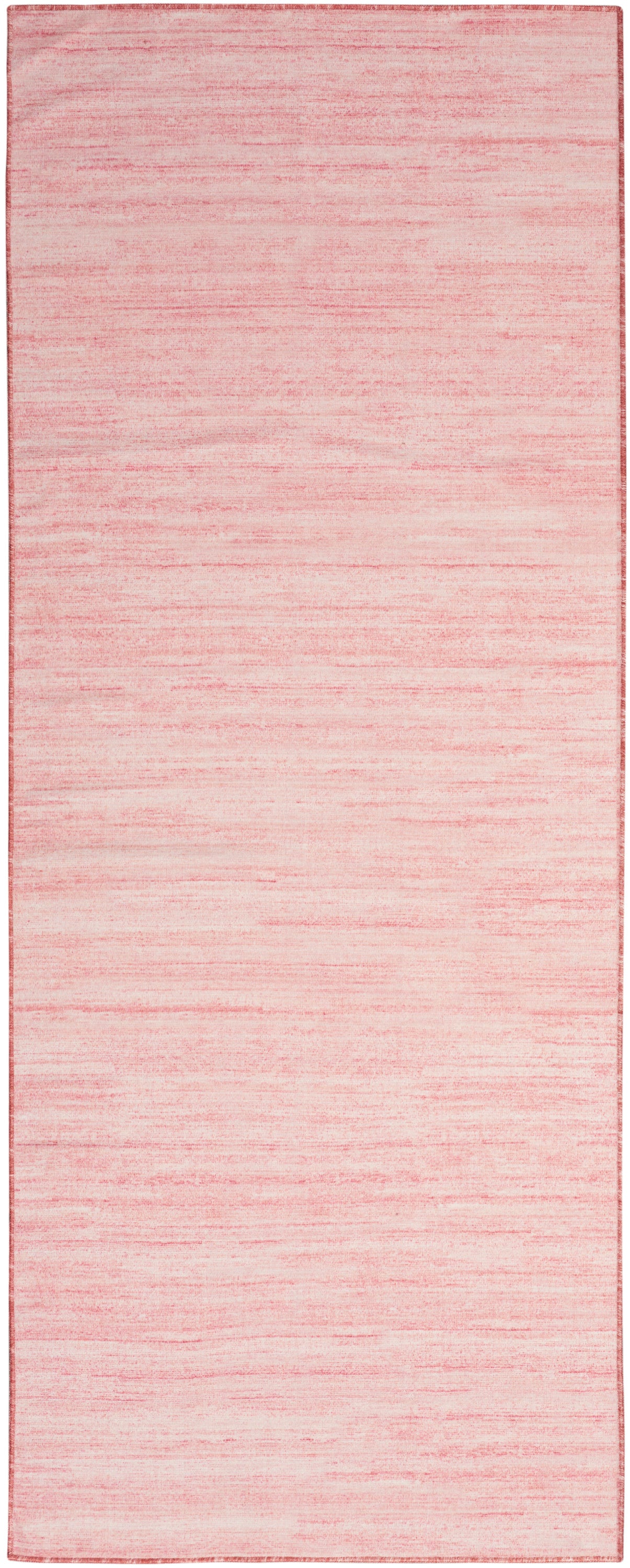 Nourison Washable Essentials 2'2" x 8' Pink Modern Indoor Rug