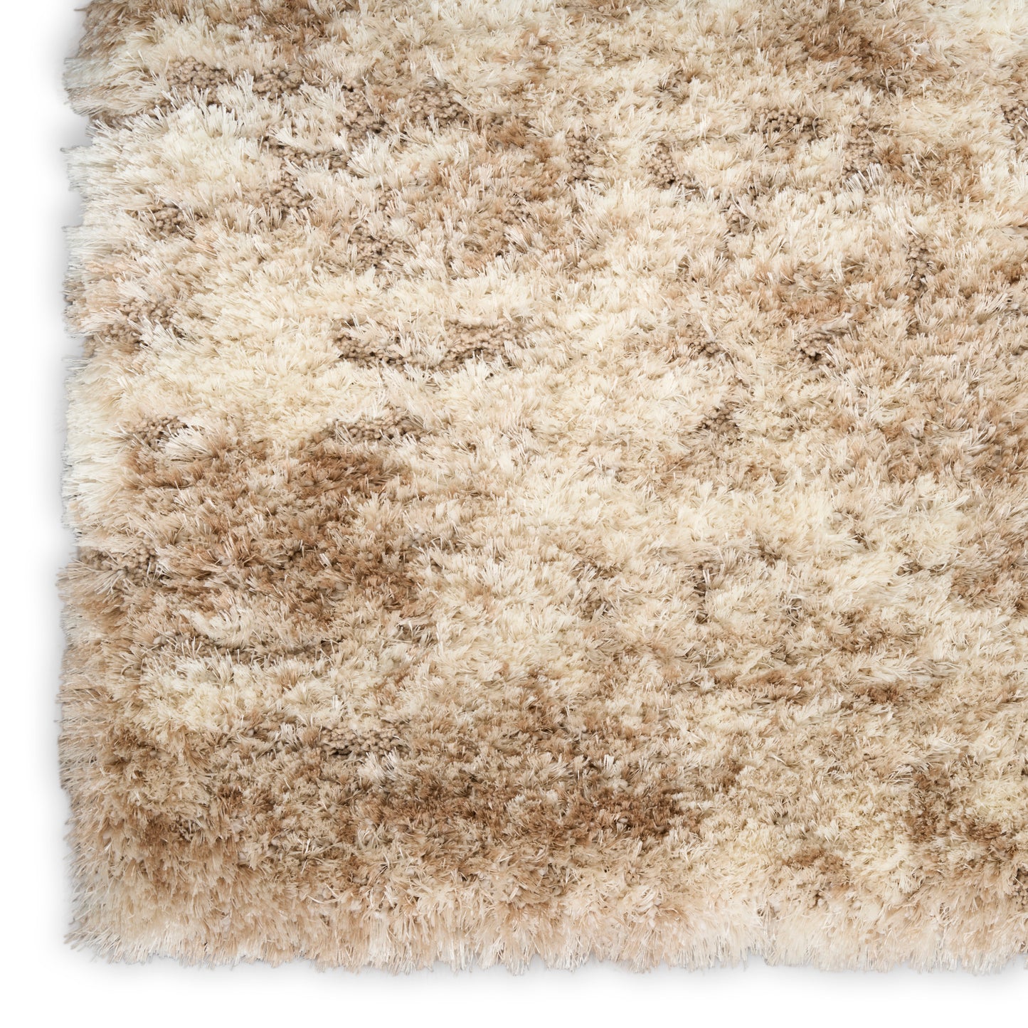 Nourison Dreamy Shag 4' x 6' Ivory Dark Beige Modern Indoor Rug