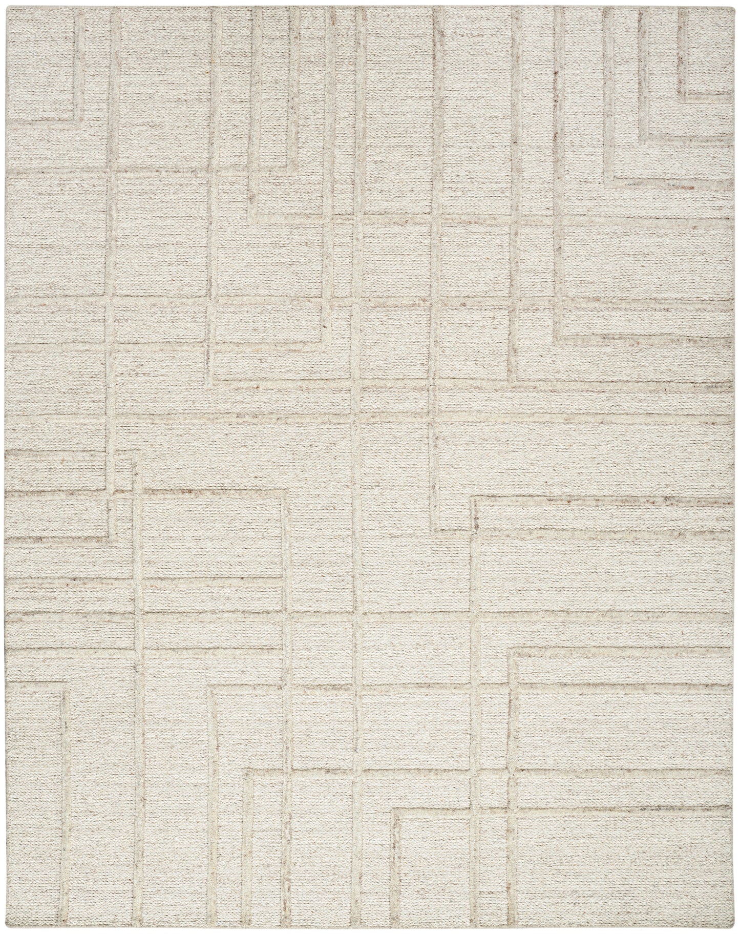 Calvin Klein CK045 Impressions 8'6" x 11'6" Ivory Modern Indoor Rug