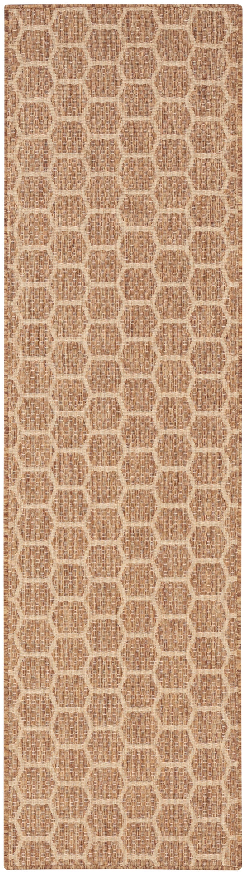 Nourison Twist Reversible 2'2" x 8' Natural Modern Rug