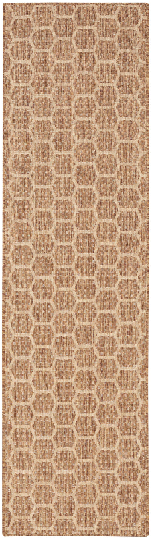 Nourison Twist Reversible 2'2" x 8' Natural Modern Rug