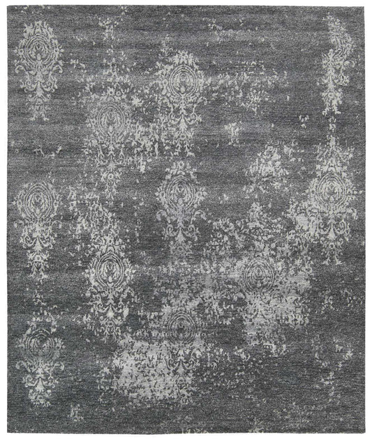 Nourison Silk Shadows 3'9" x 5'9" Graphite Vintage Indoor Rug