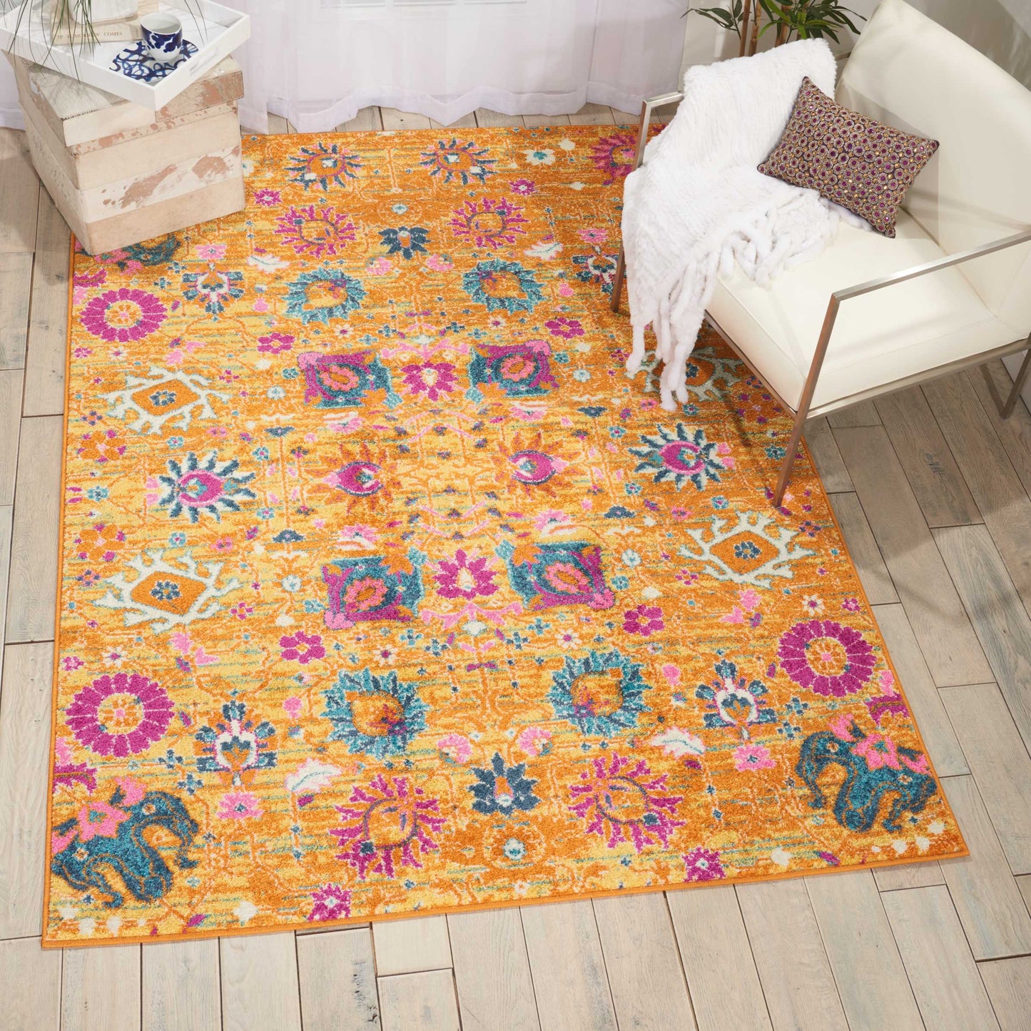 Nourison Passion 5'3" x 7'3" Sunburst Bohemian Indoor Rug