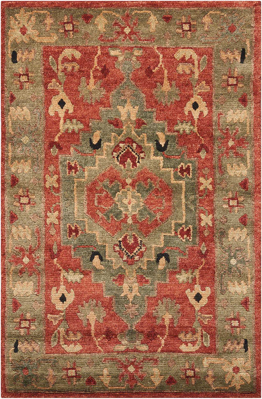 Nourison Tahoe 9'9" x 13'9" Rust Traditional Indoor Rug