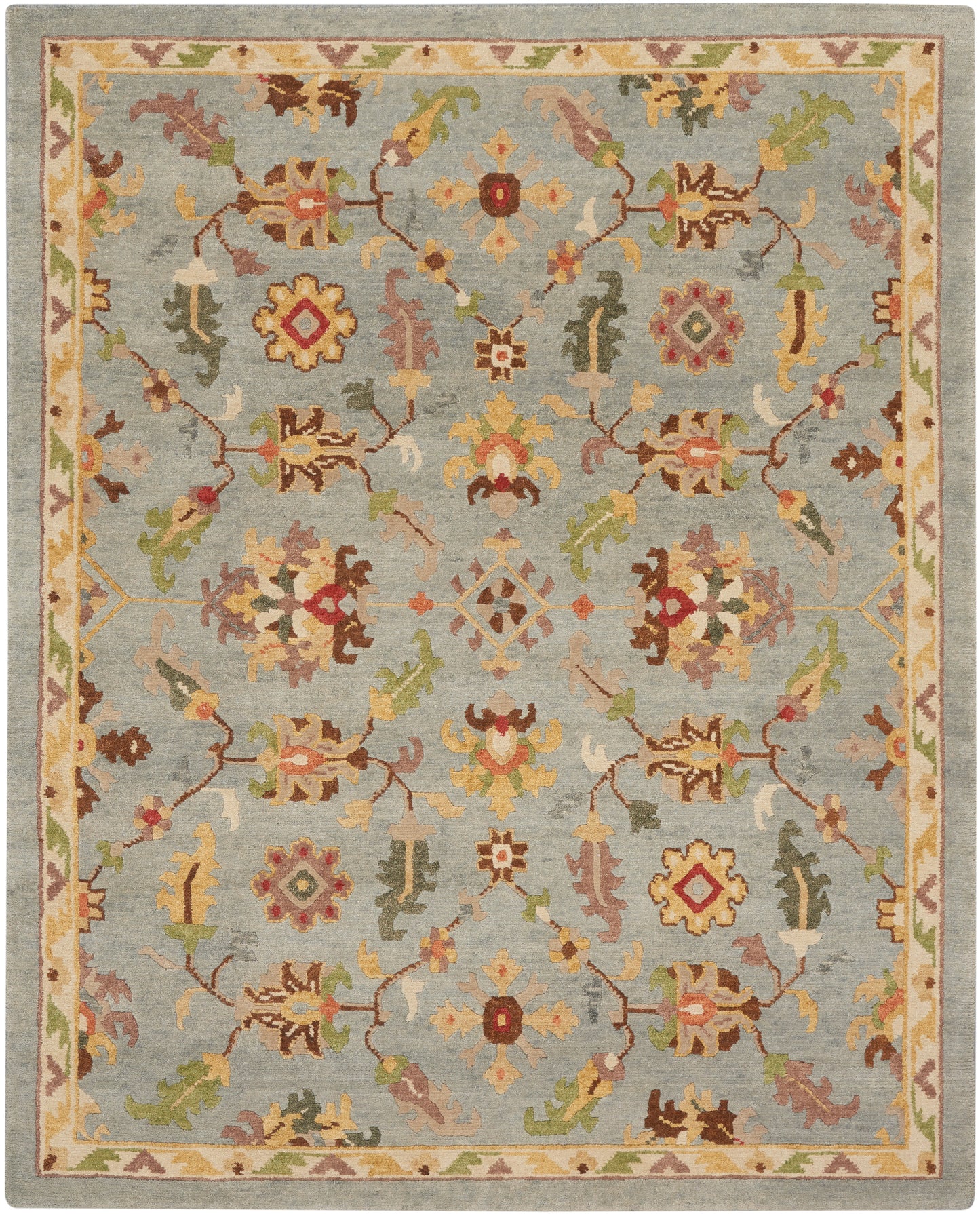 Nourison Tahoe 7'9" x 9'9" Seaglass Traditional Indoor Rug