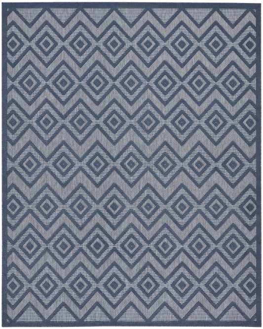 Nourison Versatile 8' x 10' Navy Blue Modern Rug