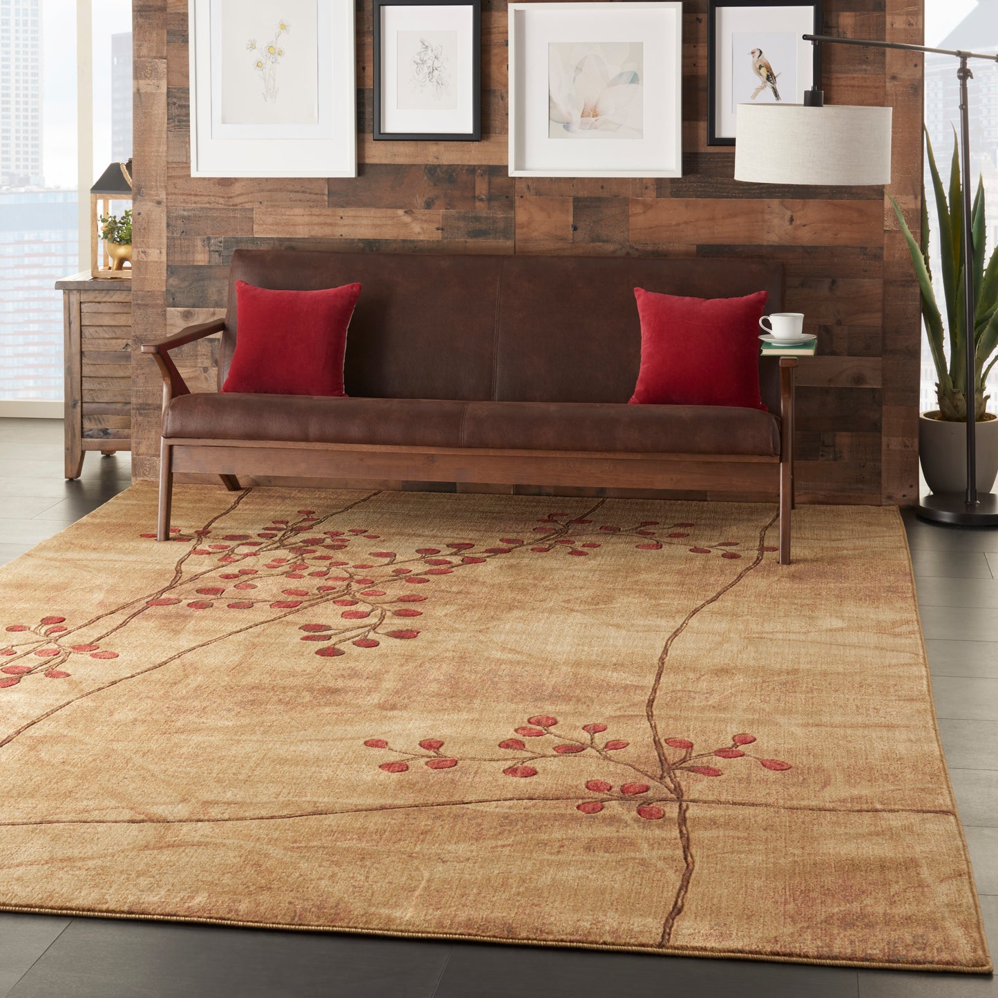 Nourison Somerset 10' x 14' Latte Rustic Indoor Rug