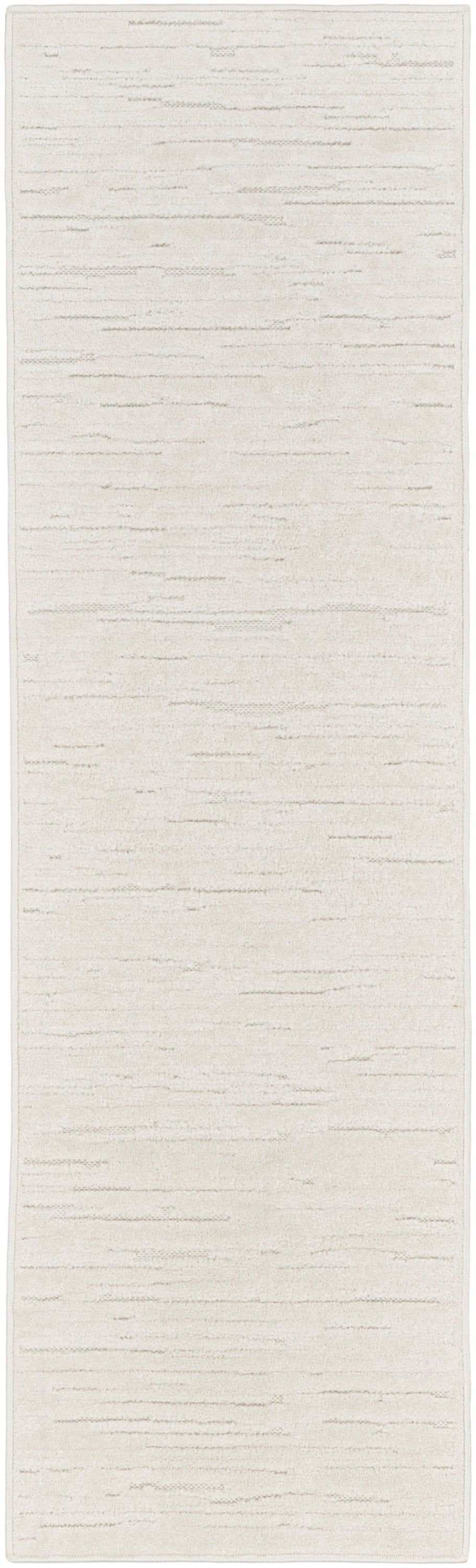 Nourison Care Free 2' x 6' Ivory Modern Indoor Rug