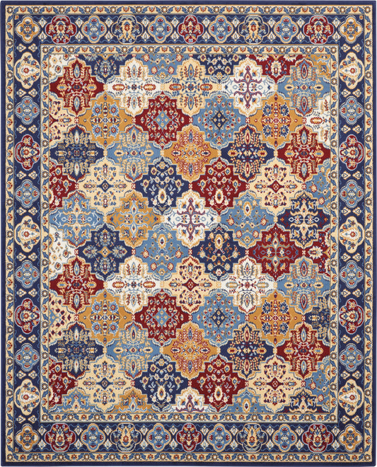 Nourison Grafix 7'10" x 9'10" Multicolor Bohemian Indoor Rug