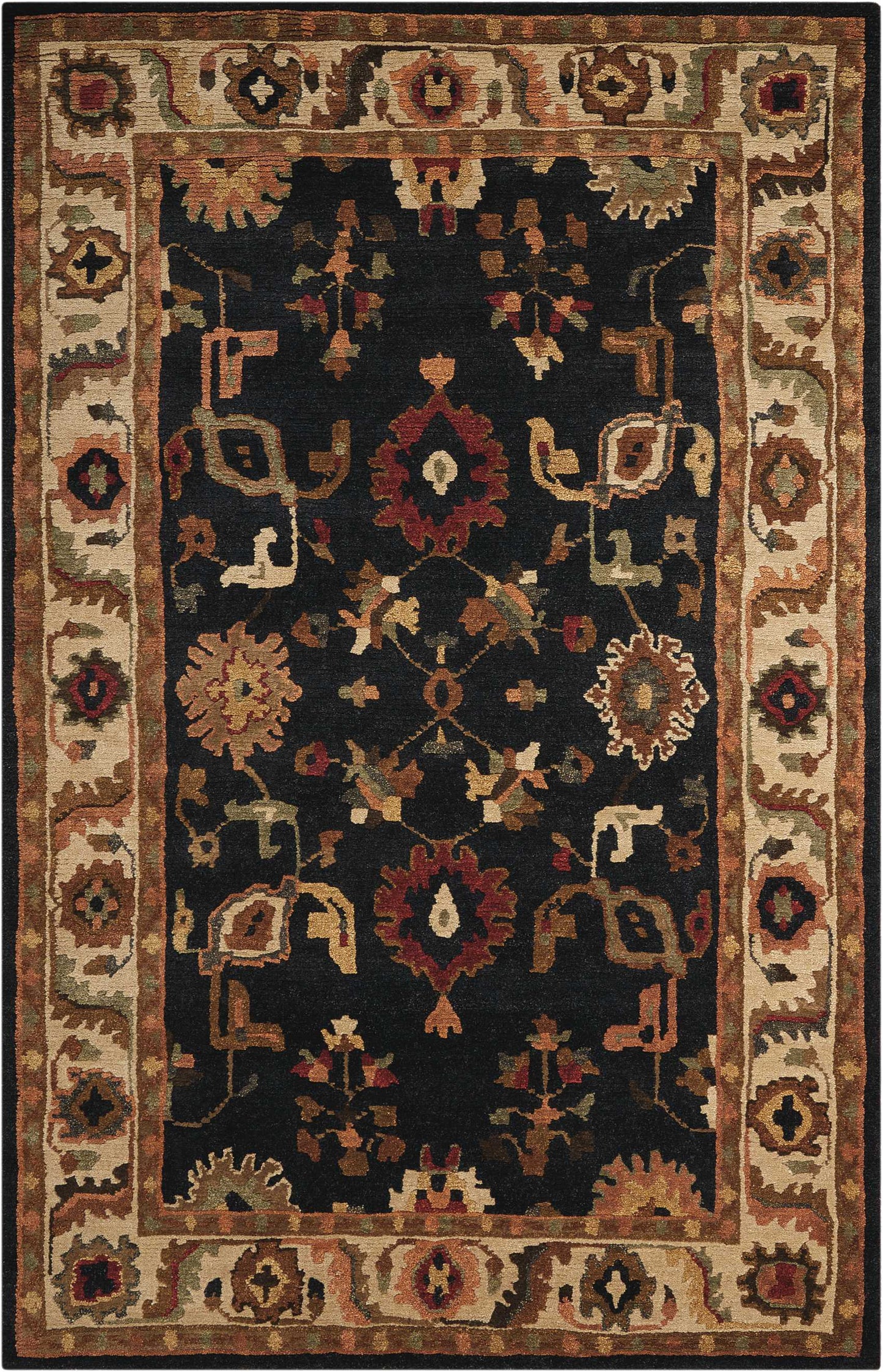 Nourison Tahoe 9'9" x 13'9" Black Traditional Indoor Rug