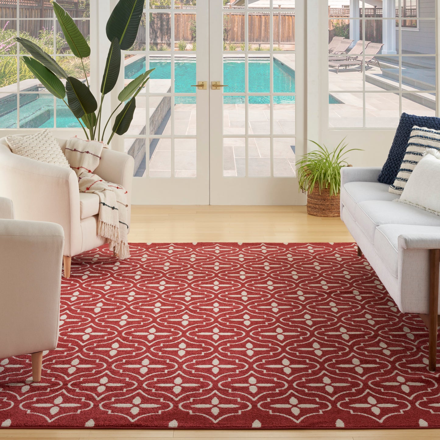 Nourison Nourison Essentials 6' x 9' Brick Ivory Modern Rug