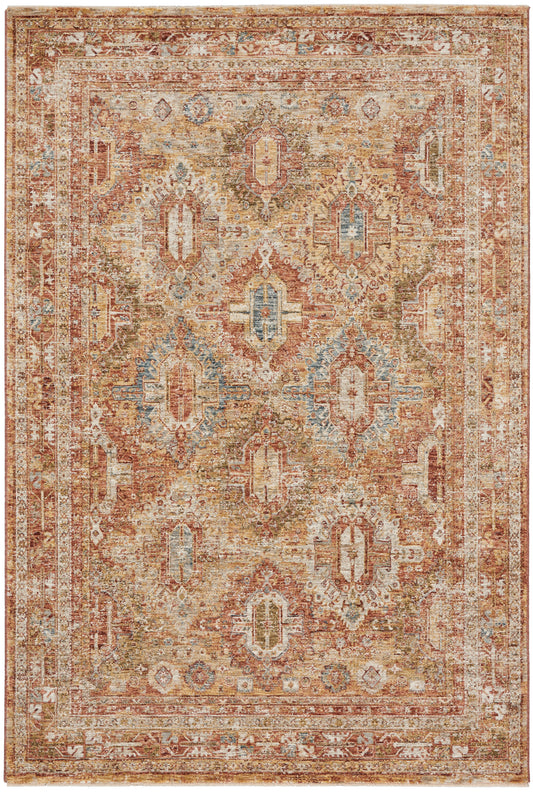 Nourison Sahar 3'11" x 5'11" Rust Vintage Indoor Rug