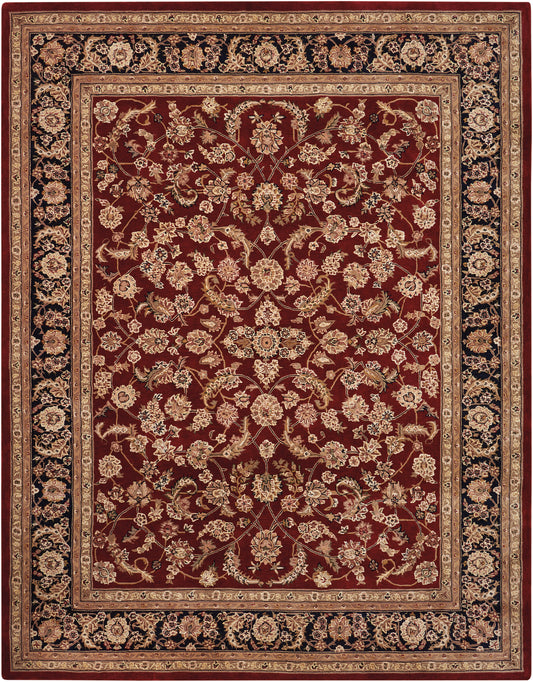 Nourison Nourison 2000 7'9" x 9'9" Burgundy Traditional Indoor Rug