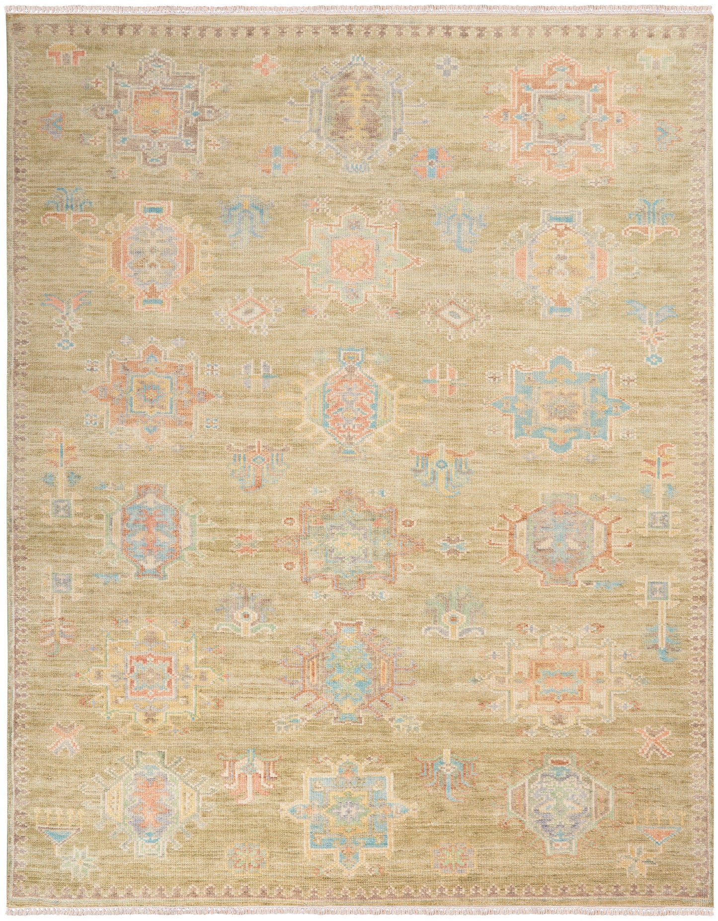 Nourison Odessa 10' x 14' Sage Vintage Indoor Rug