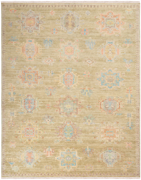 Nourison Odessa 10' x 14' Sage Vintage Indoor Rug