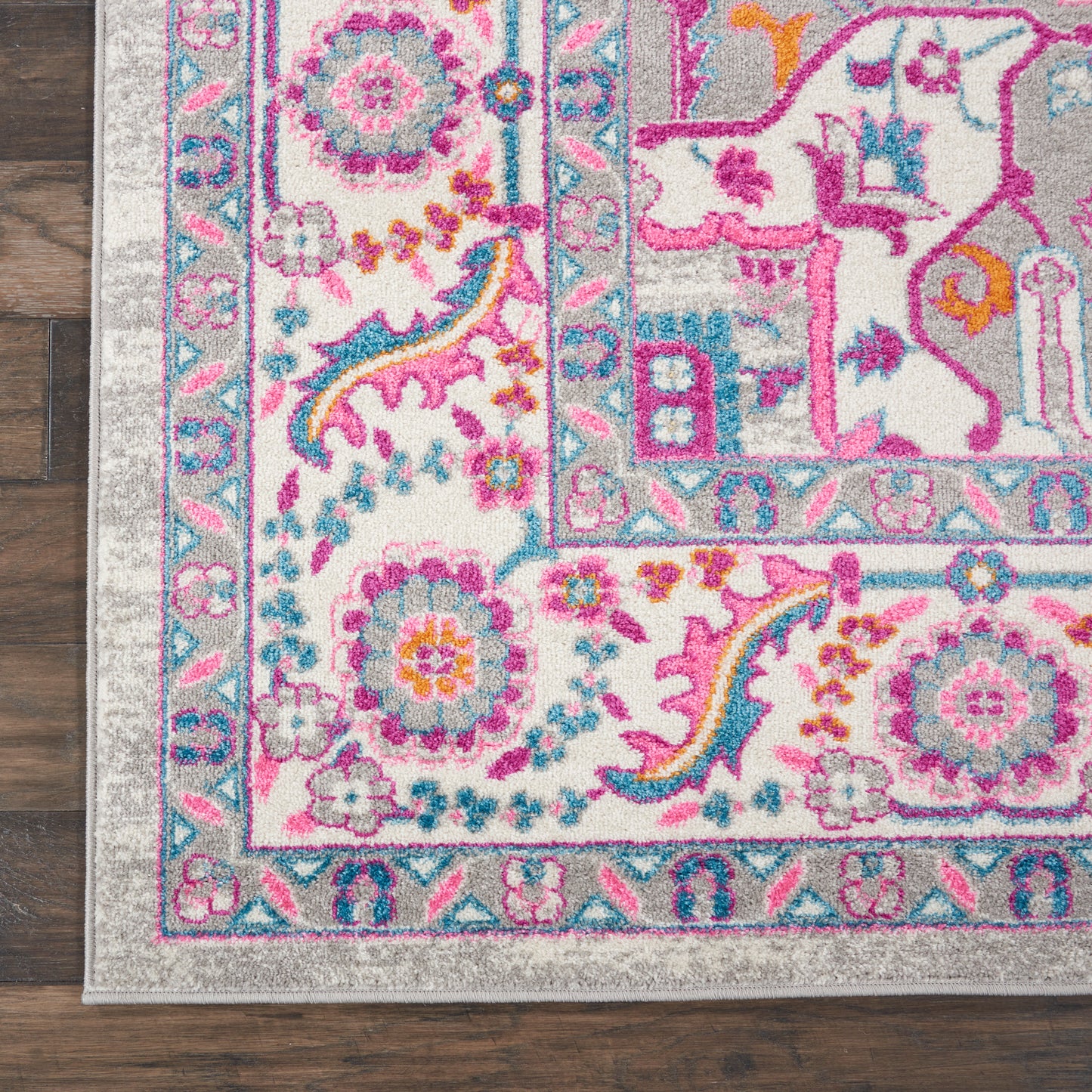 Nourison Passion 8' x 10' Light Grey/Pink Bohemian Indoor Rug