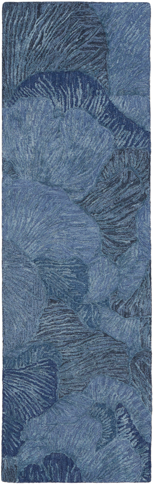 Nourison Avra 2'3" x 7'6" Blue Modern Indoor Rug