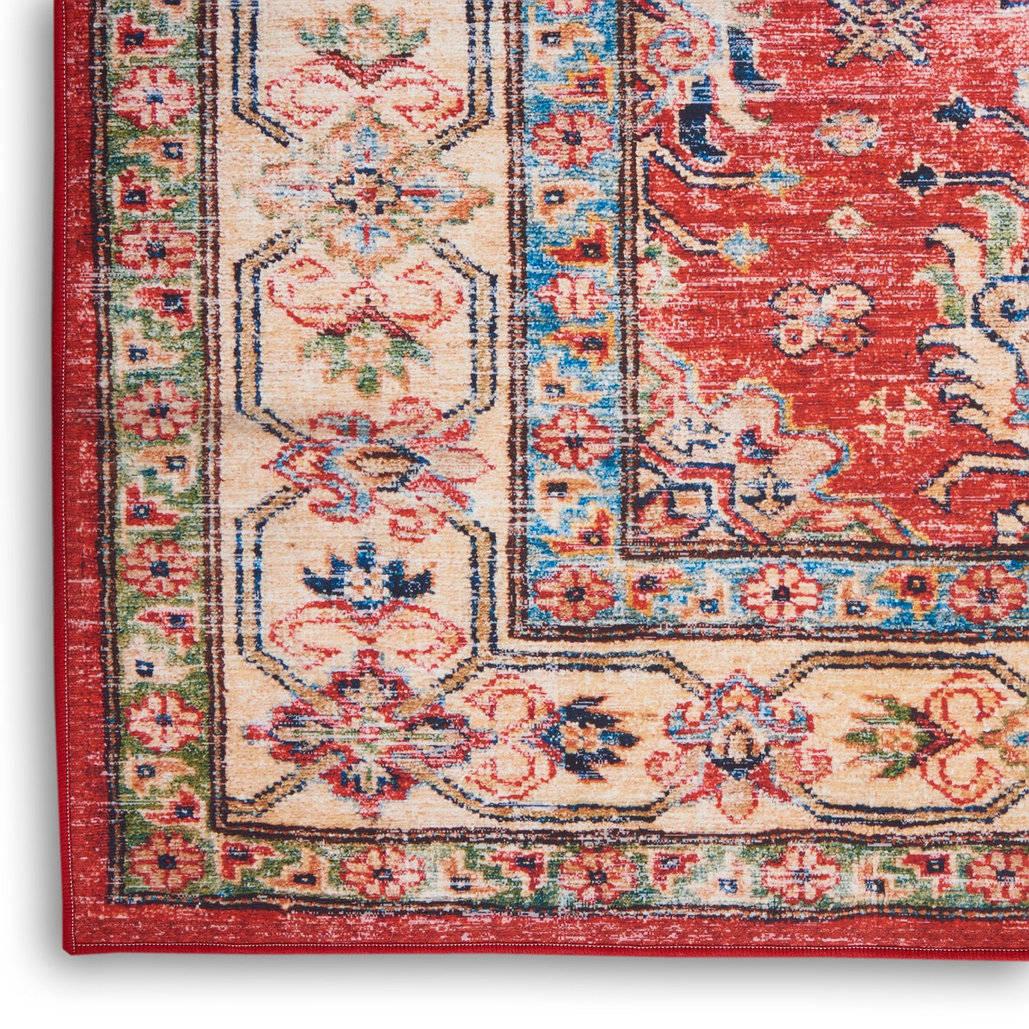 Nourison Fulton 5' x 7' Red Vintage Indoor Rug